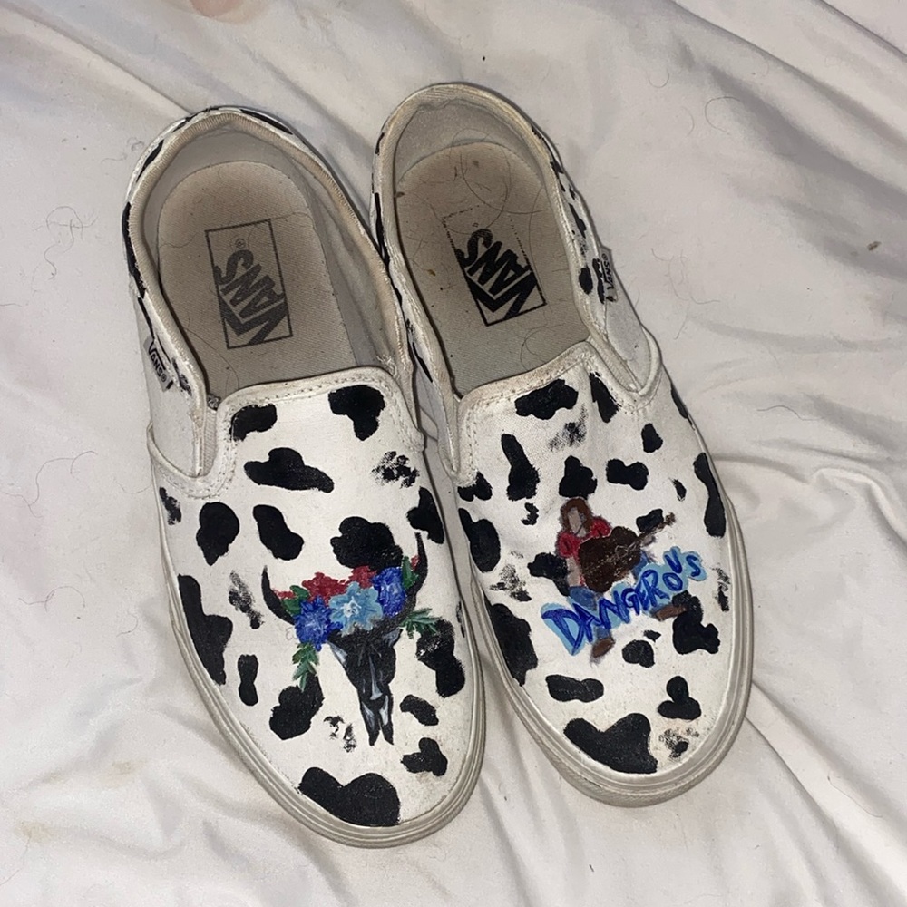 Morgan Wallen Painted Vans